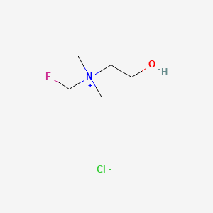 molecular formula C5H13ClFNO B1215755 Fluorocholine CAS No. 459424-38-5