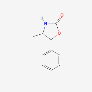 molecular formula C10H11NO2 B1215762 4-Methyl-5-phenyl-1,3-oxazolidin-2-one CAS No. 54418-69-8