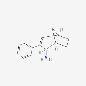 molecular formula C14H17N B1215768 3-Phenylbicyclo[3.2.1]oct-3-en-2-amine 