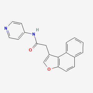 molecular formula C19H14N2O2 B12157700 Naphtho[2,1-b]furan-1-acetamide, N-4-pyridinyl-(9CI) 