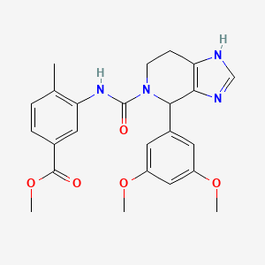 molecular formula C24H26N4O5 B12157746 methyl 3-({[4-(3,5-dimethoxyphenyl)-3,4,6,7-tetrahydro-5H-imidazo[4,5-c]pyridin-5-yl]carbonyl}amino)-4-methylbenzoate 