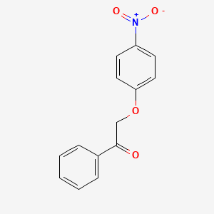 molecular formula C14H11NO4 B1215778 2-(4-Nitrophenoxy)-1-phenylethanone CAS No. 18065-03-7