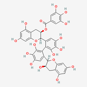 molecular formula C37H30O18 B1215786 Theasinensin B CAS No. 89064-32-4