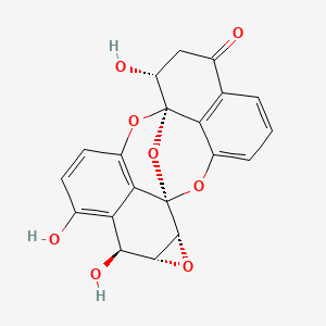 molecular formula C20H14O8 B1215787 3'-O-Desmethyl-1-epipreussomerin C 