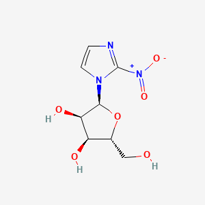 molecular formula C8H11N3O6 B1215794 2-Nitro-1-alpha-D-ribofuranosyl-1H-imidazole CAS No. 67773-77-7
