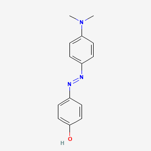 molecular formula C14H15N3O B1215799 4-Hydroxy-4'-dimethylaminoazobenzene CAS No. 2496-15-3