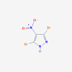 molecular formula C3HBr2N3O2 B012158 3,5-Dibromo-4-nitro-1H-pyrazole CAS No. 104599-36-2