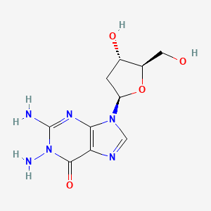molecular formula C10H14N6O4 B1215801 Guanosine, 1-amino-2'-deoxy- CAS No. 19029-67-5