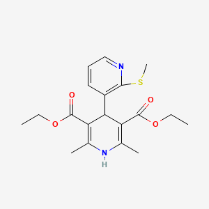 molecular formula C19H24N2O4S B1215811 Mesudipine CAS No. 62658-88-2