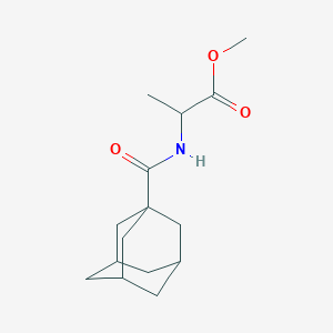 molecular formula C15H23NO3 B12158135 Methyl 2-((3r,5r,7r)-adamantane-1-carboxamido)propanoate 