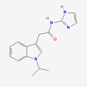 molecular formula C16H18N4O B12158149 N-(1H-imidazol-2-yl)-2-[1-(propan-2-yl)-1H-indol-3-yl]acetamide 
