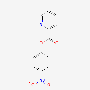 molecular formula C12H8N2O4 B1215831 p-Nitrophenyl picolinate CAS No. 74104-89-5