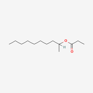 molecular formula C13H26O2 B1215832 2-Decanyl propionate CAS No. 55683-11-9