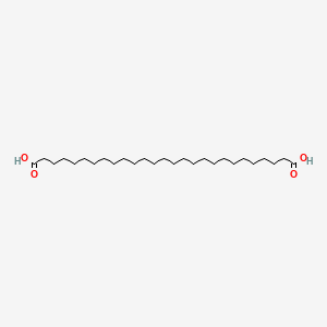 molecular formula C27H52O4 B1215836 Heptacosanedioic acid CAS No. 5638-06-2