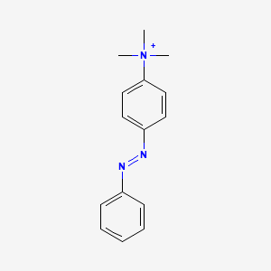 molecular formula C15H18N3+ B1215837 Trimethyl-(4-phenyldiazenylphenyl)azanium CAS No. 3867-72-9