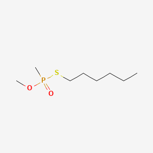 1-[Methoxy(methyl)phosphoryl]sulfanylhexane