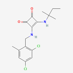 3-Cyclobutene-1,2-dione, 3-(((2,4-dichloro-6-methylphenyl)methyl)amino)-4-((1,1-dimethylpropyl)amino)-