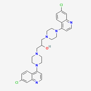 1-Piperazineethanol, 4-(7-chloro-4-quinolinyl)-alpha-((4-(7-chloro-4-quinolinyl)-1-piperazinyl)methyl)-