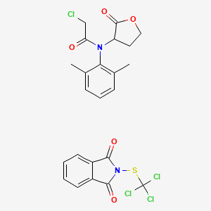 molecular formula C23H20Cl4N2O5S B1215842 Vamin CAS No. 81099-37-8