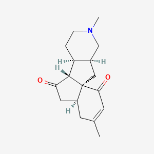molecular formula C17H23NO2 B1215843 Magellaninone CAS No. 73885-47-9