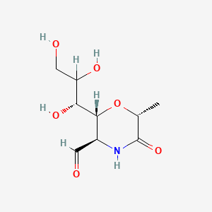 molecular formula C9H15NO6 B1215850 Muramic acid, delta-lactam CAS No. 35477-93-1