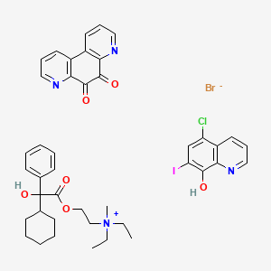 molecular formula C42H45BrClIN4O6 B1215852 Mexaform CAS No. 8056-07-3