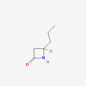 molecular formula C6H11NO B1215854 4-Propyl-2-azetidinone CAS No. 22937-03-7