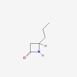 molecular formula C6H11NO B1215854 2-Azetidinone, 4-propyl- CAS No. 22937-03-7