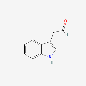 molecular formula C10H9NO B1215866 2-(1H-indol-3-yl)acetaldehyde CAS No. 2591-98-2