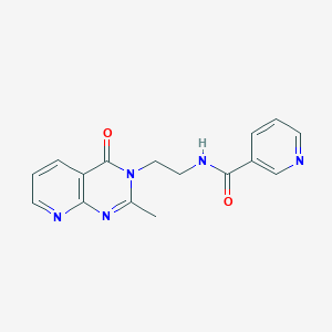 molecular formula C16H15N5O2 B12158695 N-[2-(2-methyl-4-oxopyrido[2,3-d]pyrimidin-3(4H)-yl)ethyl]pyridine-3-carboxamide 