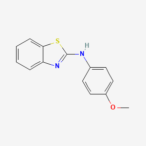 B1215876 N-(4-methoxyphenyl)-1,3-benzothiazol-2-amine CAS No. 5398-35-6