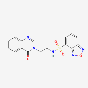 molecular formula C16H13N5O4S B12158809 N-[2-(4-oxoquinazolin-3(4H)-yl)ethyl]-2,1,3-benzoxadiazole-4-sulfonamide 