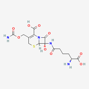 7a-Hydroxy-o-carbamoyl-deacetylcephalosporin C