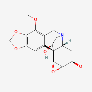 molecular formula C18H21NO6 B1215886 Cavinine 