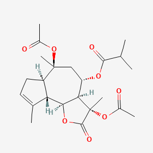 molecular formula C23H32O8 B1215890 Polhovolide 