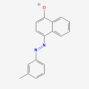 molecular formula C17H14N2O B12158922 4-(m-Tolylazo)-1-naphthol CAS No. 25476-96-4