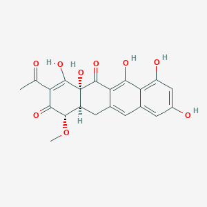 molecular formula C21H18O9 B1215898 Premithramycinone 