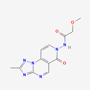 molecular formula C12H12N6O3 B12159028 2-methoxy-N-(2-methyl-6-oxopyrido[3,4-e][1,2,4]triazolo[1,5-a]pyrimidin-7(6H)-yl)acetamide 