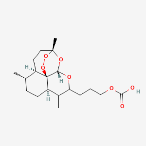 molecular formula C19H30O7 B1215916 alpha-Propoxycarbonyl-dihydroartemisinine CAS No. 75918-39-7