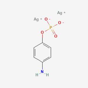 molecular formula C6H6Ag2NO4P B1215919 4-Aminophenylphosphate CAS No. 72962-65-3