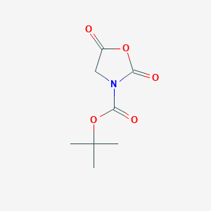 molecular formula C8H11NO5 B121592 Tert-butyl 2,5-dioxo-1,3-oxazolidine-3-carboxylate CAS No. 142955-50-8