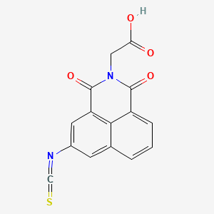 molecular formula C15H8N2O4S B1215923 5-Isothiocyanatoalrestatin CAS No. 103904-10-5
