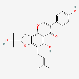 molecular formula C25H26O6 B1215931 Euchrenone b10 