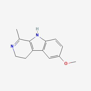 molecular formula C13H14N2O B1215932 6-Methoxyharmalan CAS No. 3589-73-9