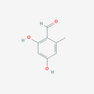 molecular formula C8H8O3 B1215936 2,4-Dihydroxy-6-methylbenzaldehyde CAS No. 487-69-4