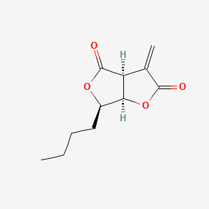 molecular formula C11H14O4 B1215938 (-)-Canadensolide CAS No. 20421-31-2