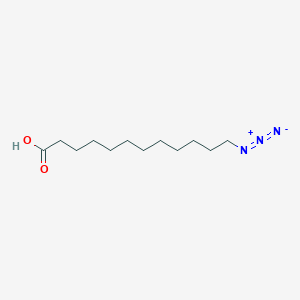 molecular formula C12H23N3O2 B1215942 12-Azidododecanoic acid CAS No. 80667-36-3