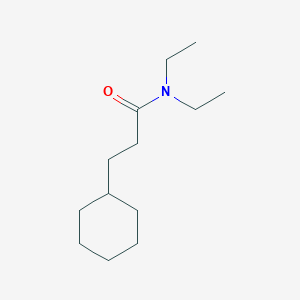 molecular formula C13H25NO B1215946 3-Cyclohexyl-N,N-diethylpropanamide CAS No. 5469-03-4