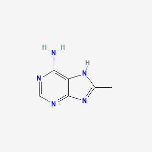 molecular formula C6H7N5 B1215947 8-methyl-7H-purin-6-amine CAS No. 22387-37-7