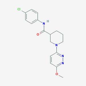 molecular formula C17H19ClN4O2 B12159551 N-(4-chlorophenyl)-1-(6-methoxypyridazin-3-yl)piperidine-3-carboxamide 